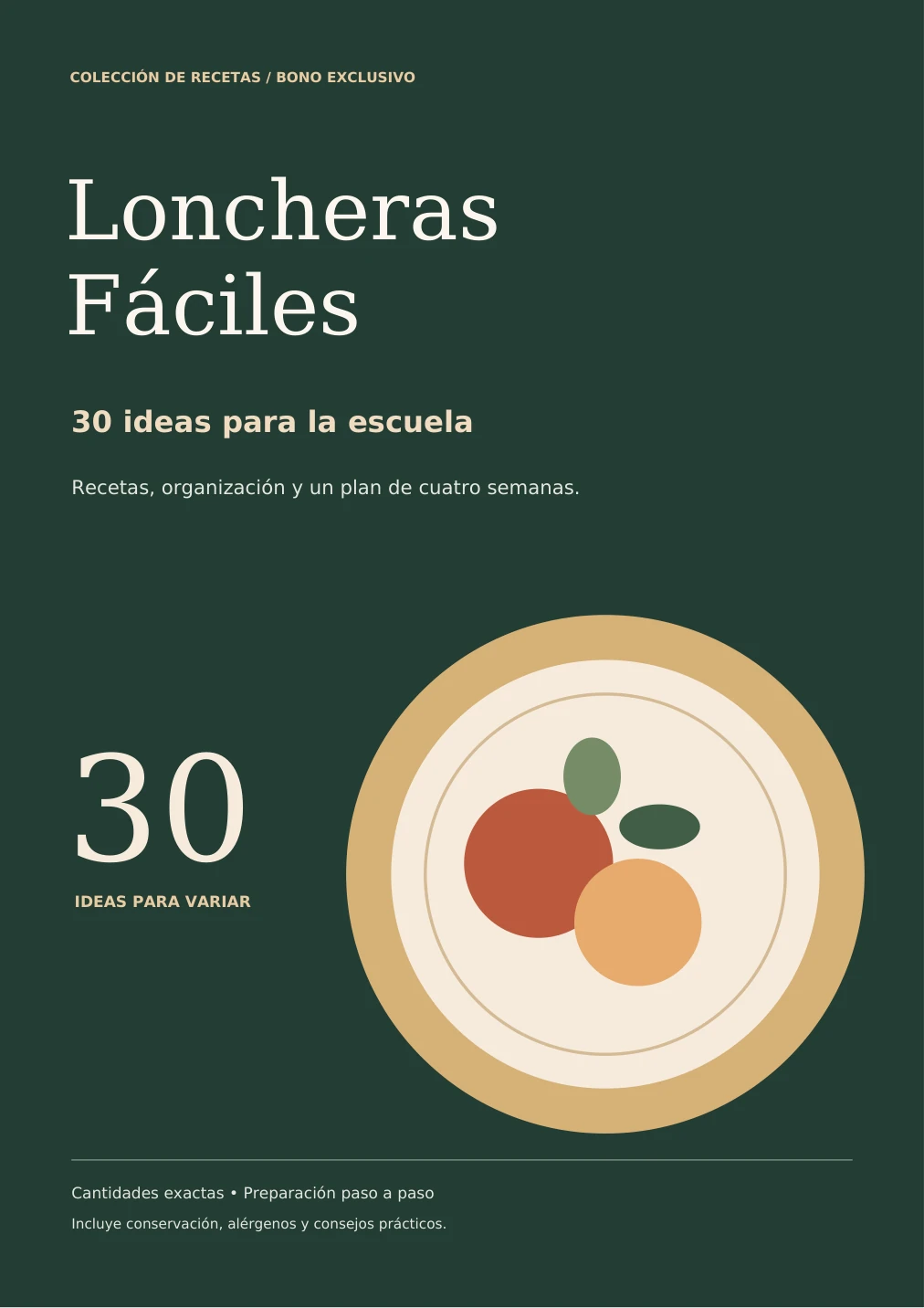 Portada real del bono Loncheras Fáciles